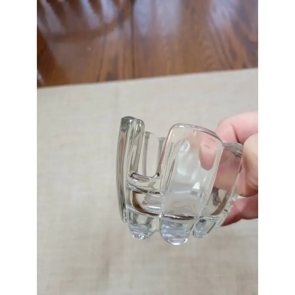 Vintage Princess House Crystal Buffet Flatware Spoon Fork Holder Caddy Rest 438